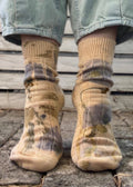 Botanically dyed socks - Poppy
