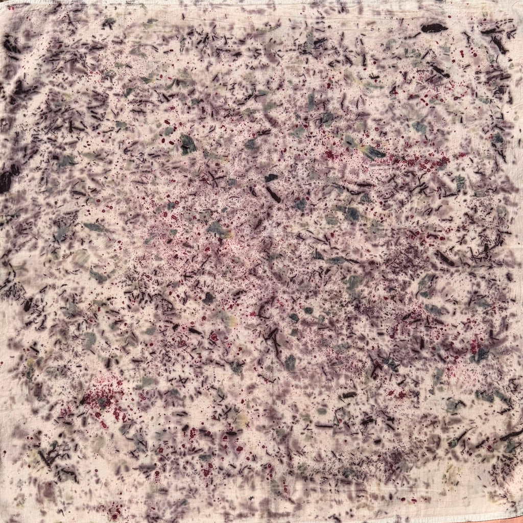 Botanically dyed bandana - Violet