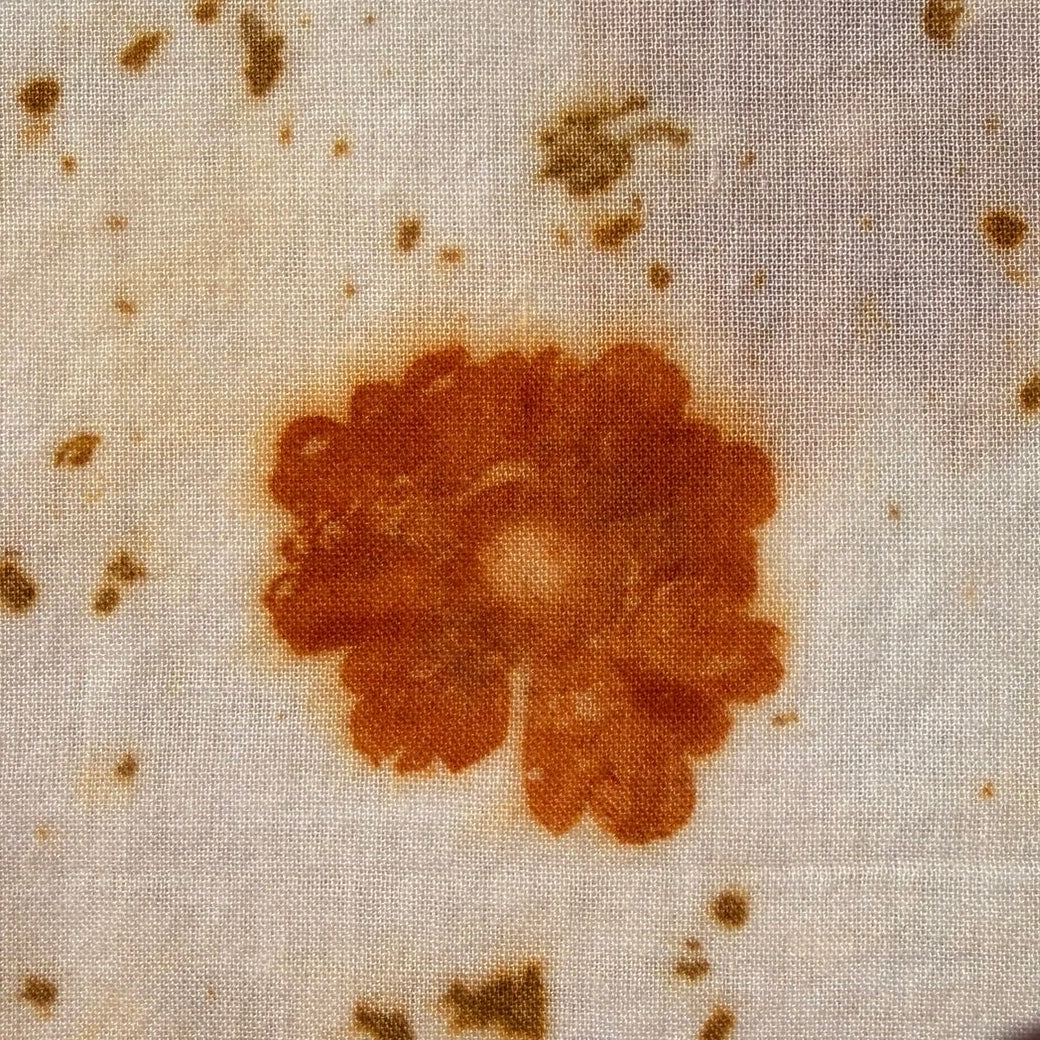 Botanically dyed bandana - Coreopsis