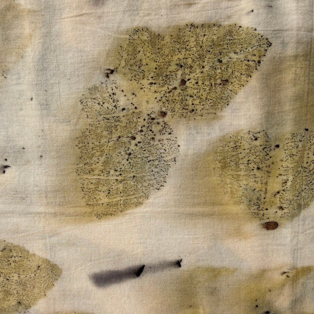 Botanically dyed bandana - Blackberry Butterfly