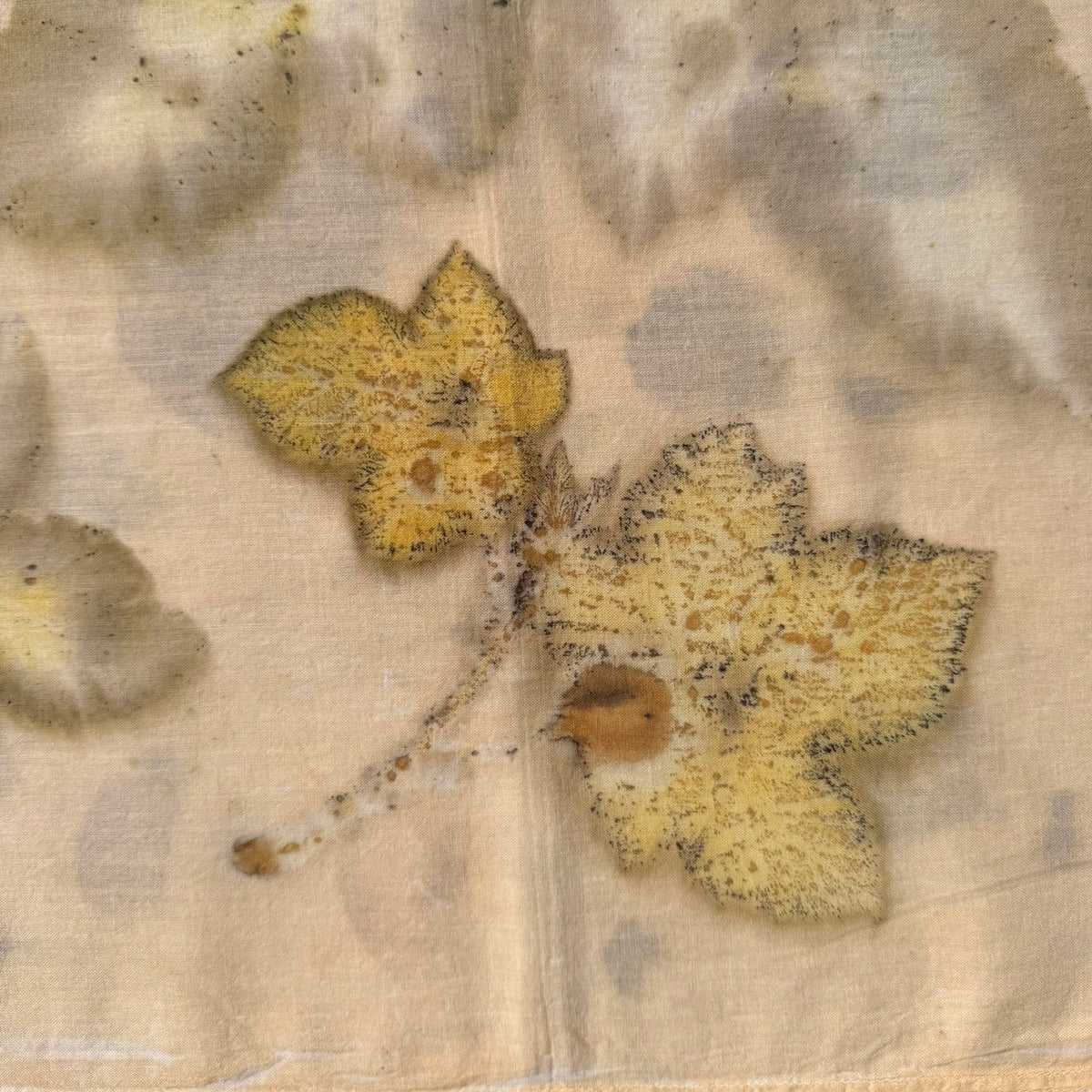 Botanically dyed bandana - Blackberry No. 2
