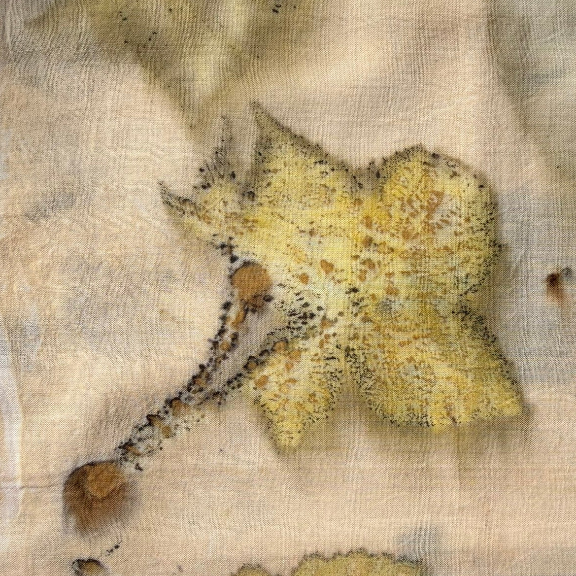 Botanically dyed bandana - Blackberry No. 2