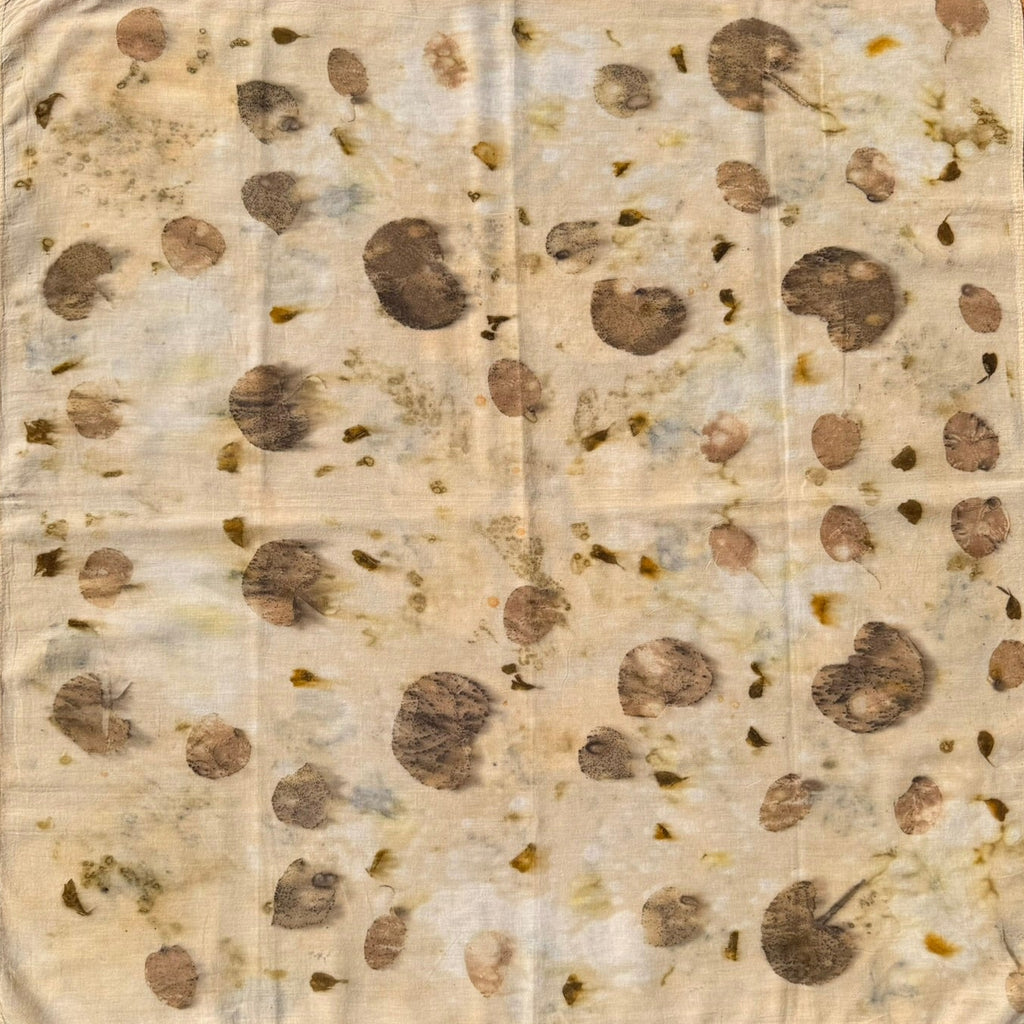 Botanically dyed bandana - Eukalyptus