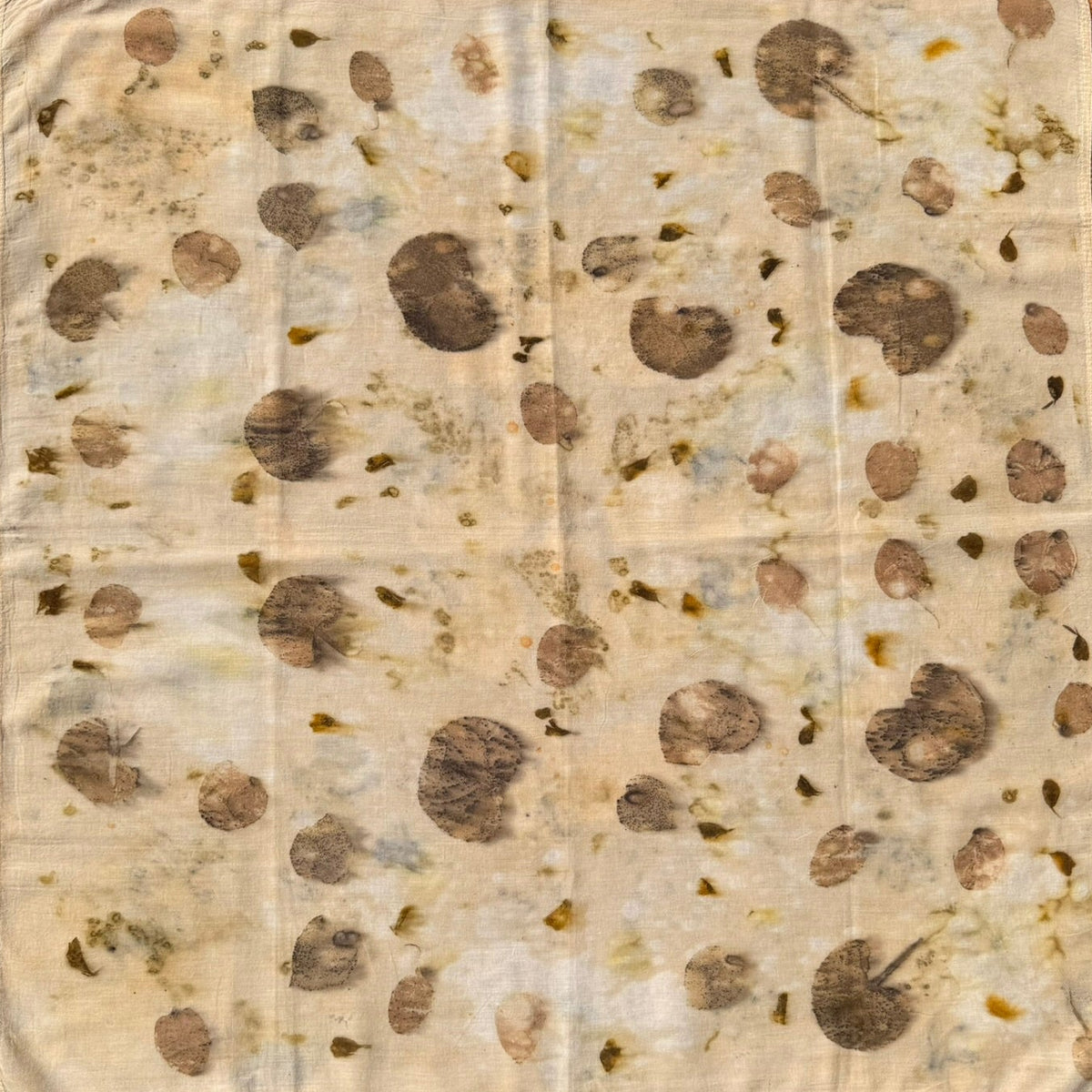 Botanically dyed bandana - Eukalyptus