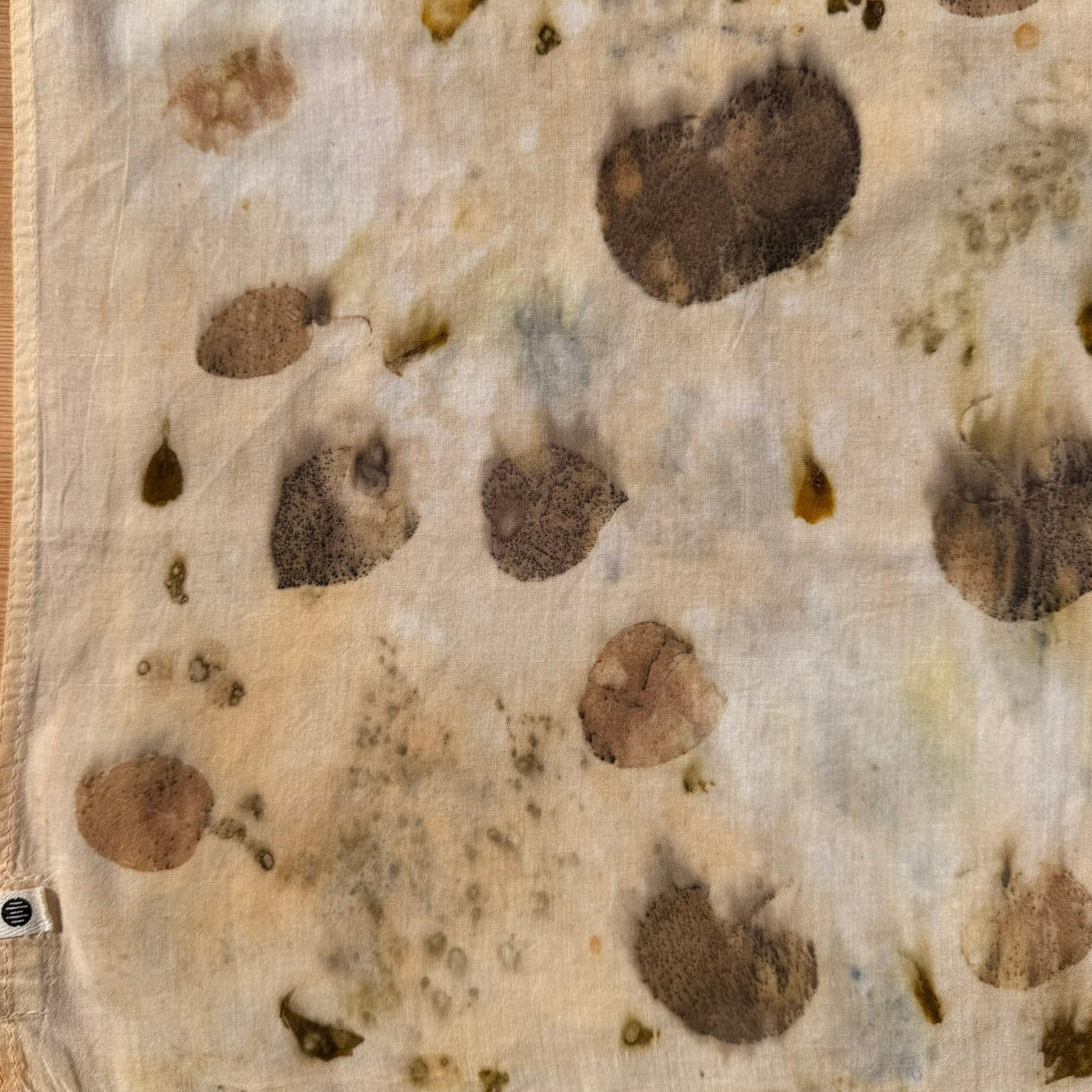 Botanically dyed bandana - Eukalyptus