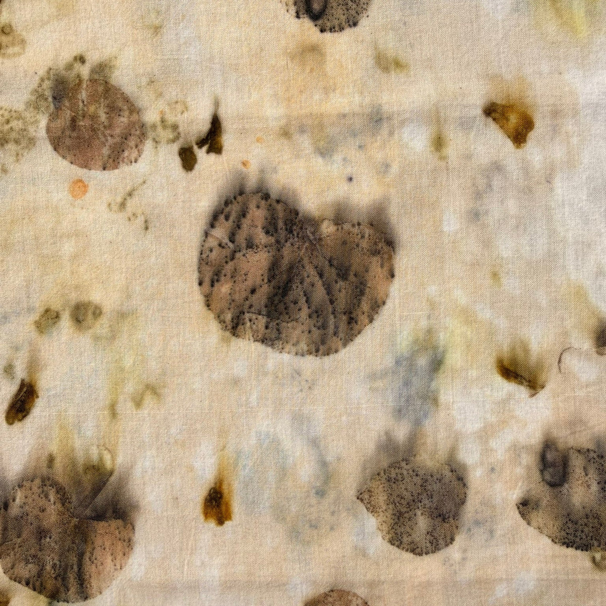 Botanically dyed bandana - Eukalyptus