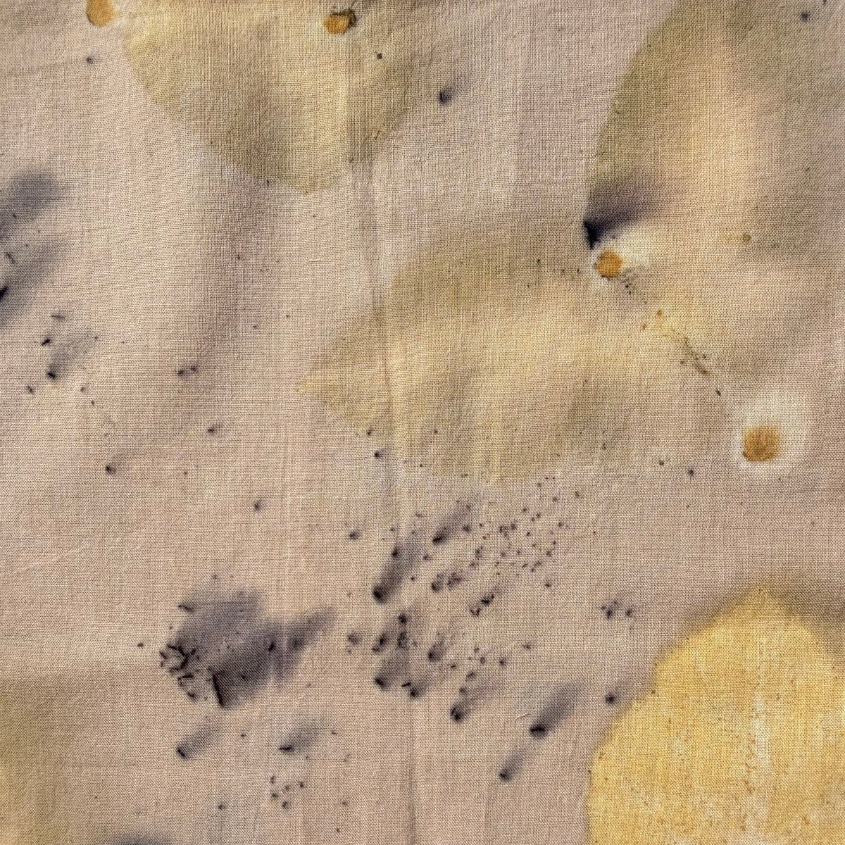 Botanically dyed bandana - Blackberry Butterfly No. 2