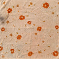 Botanically dyed bandana - Orange flowers