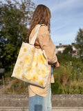 Botanically dyed tote bag - Cosmea