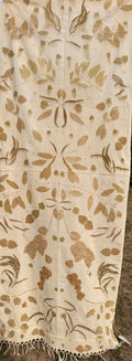 Botanically dyed shawl - Eucalyptus