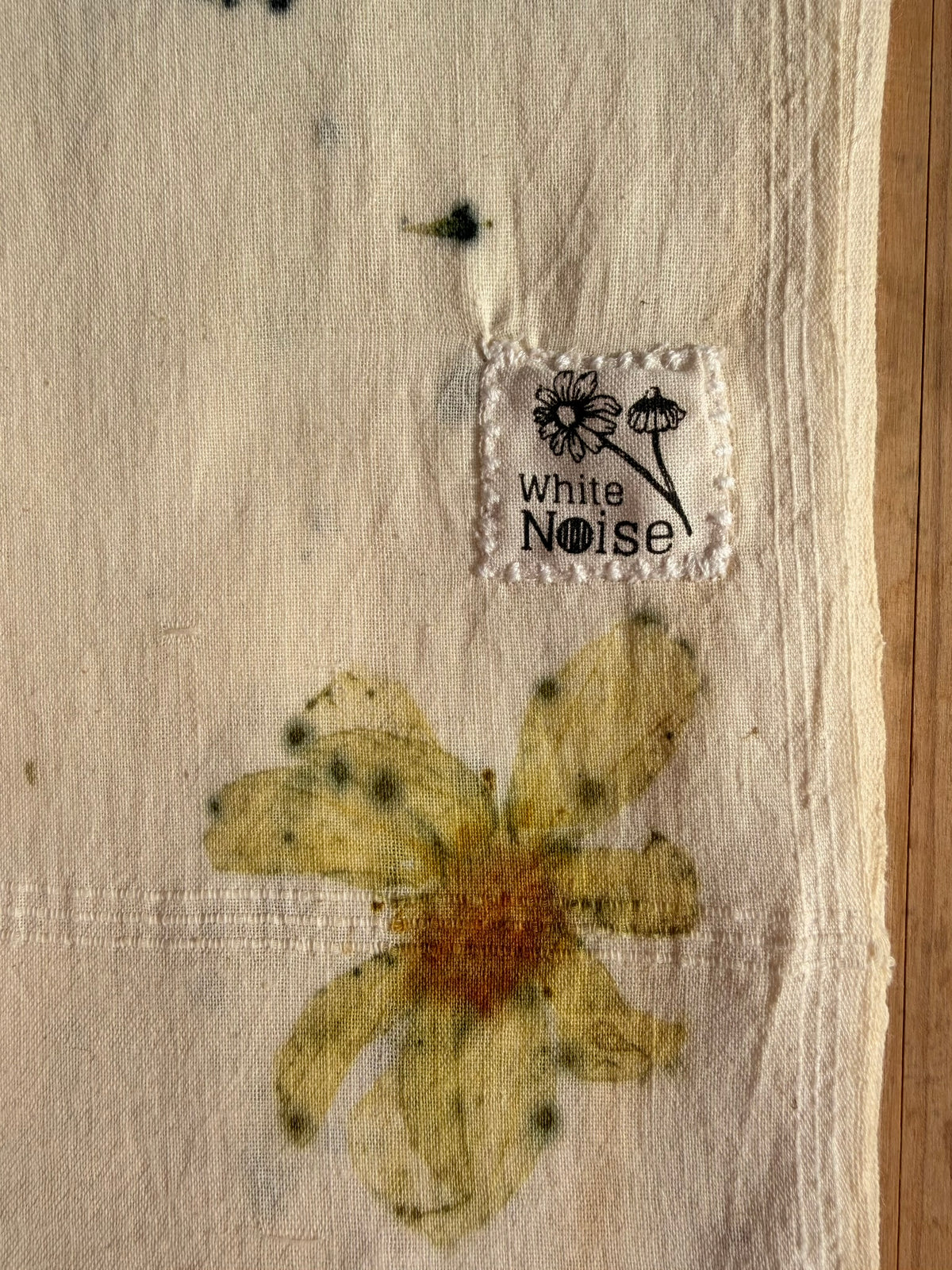 Botanically dyed shawl - Cosmea