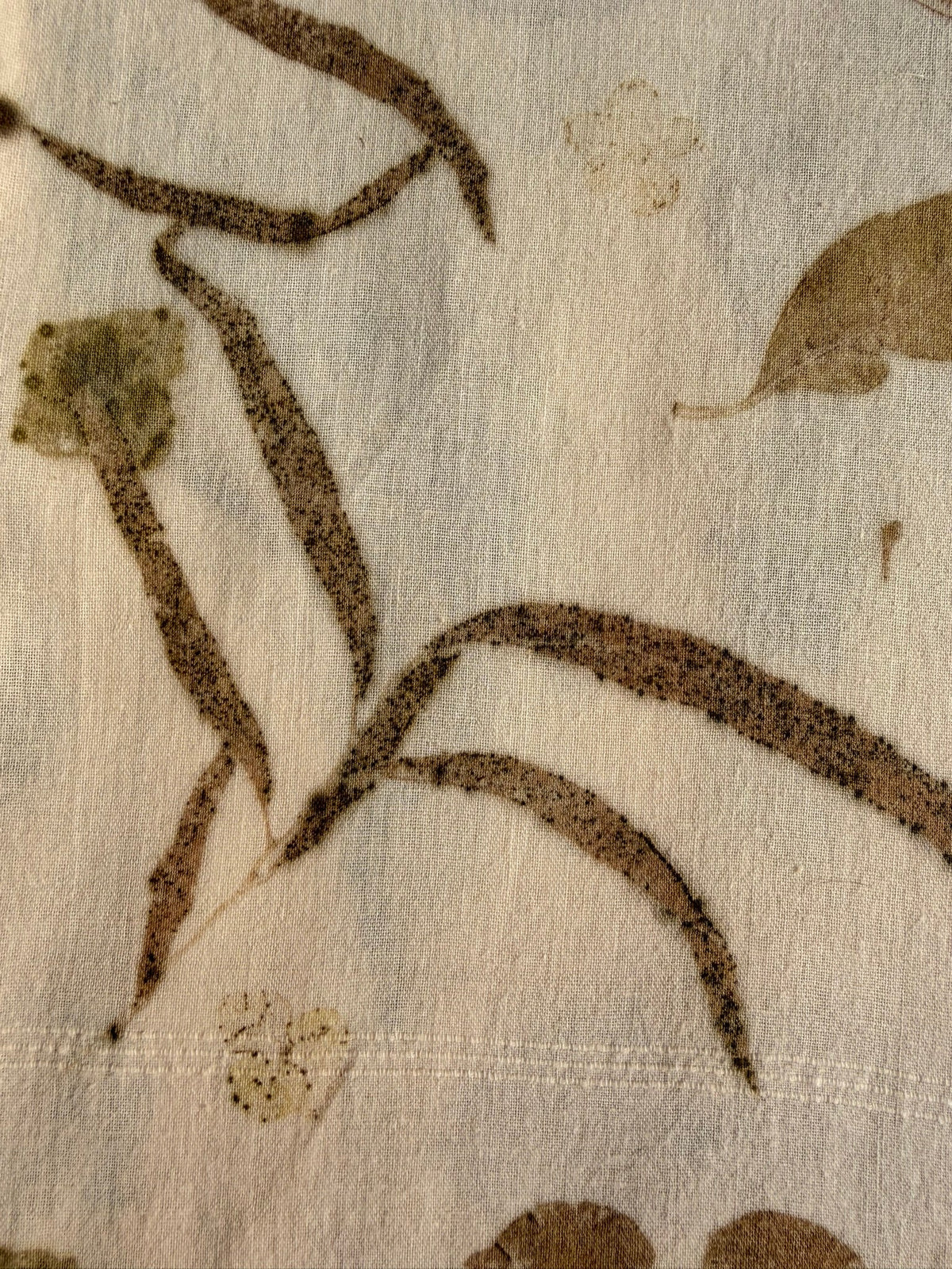Botanically dyed shawl - Eucalyptus