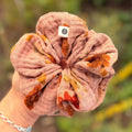 Botanically dyed scrunchie - Sunset