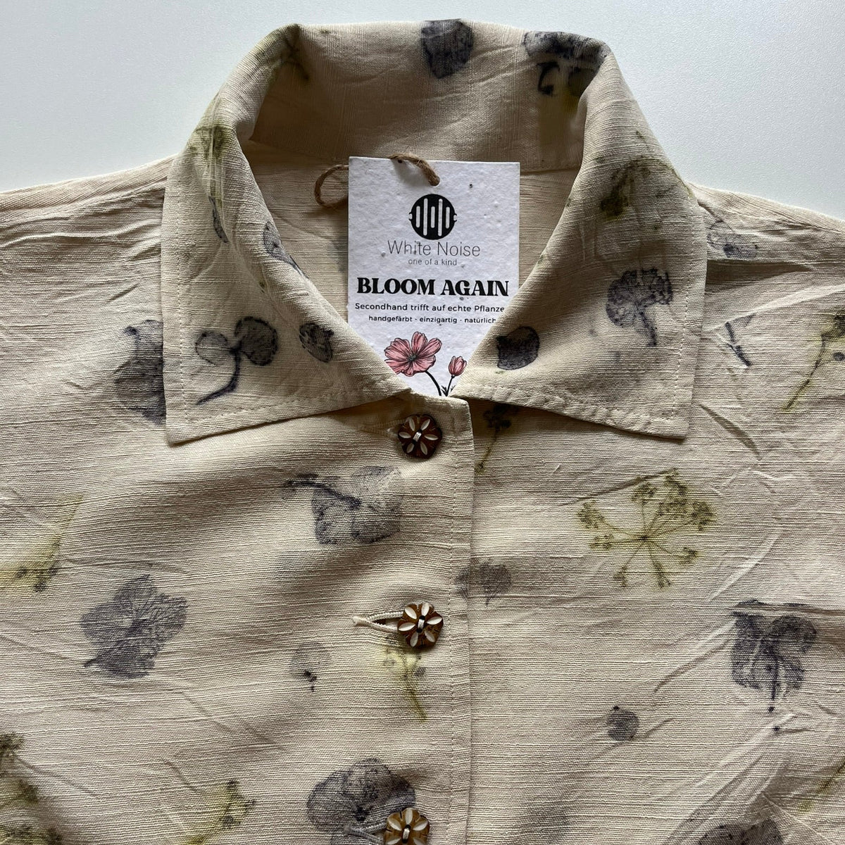 Bloom Again - Kurzbluse mit Hortensien