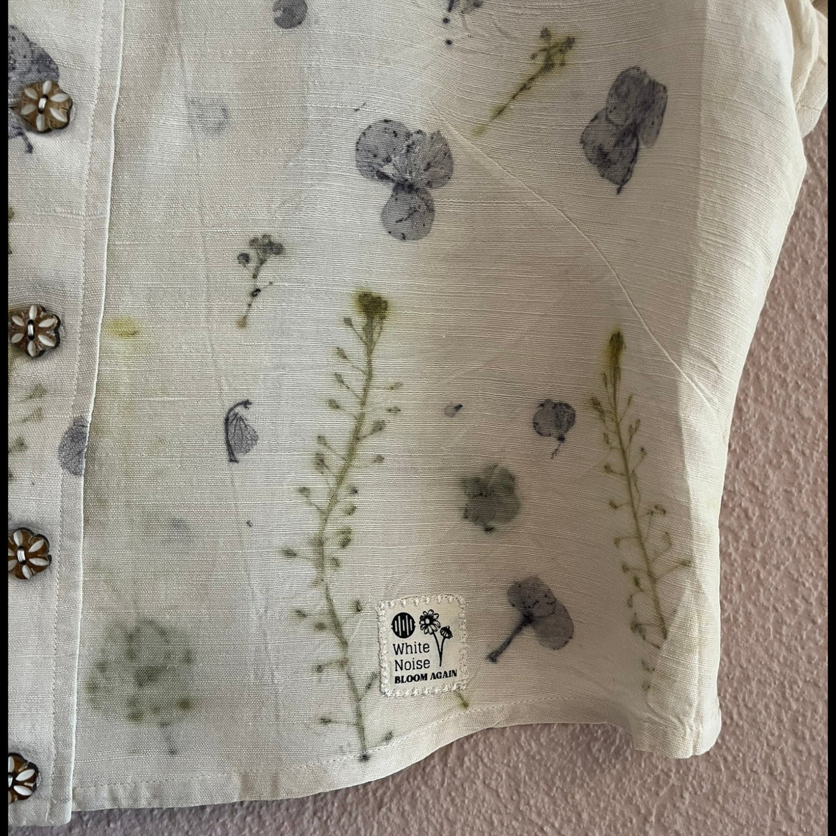 Bloom Again - Kurzbluse mit Hortensien