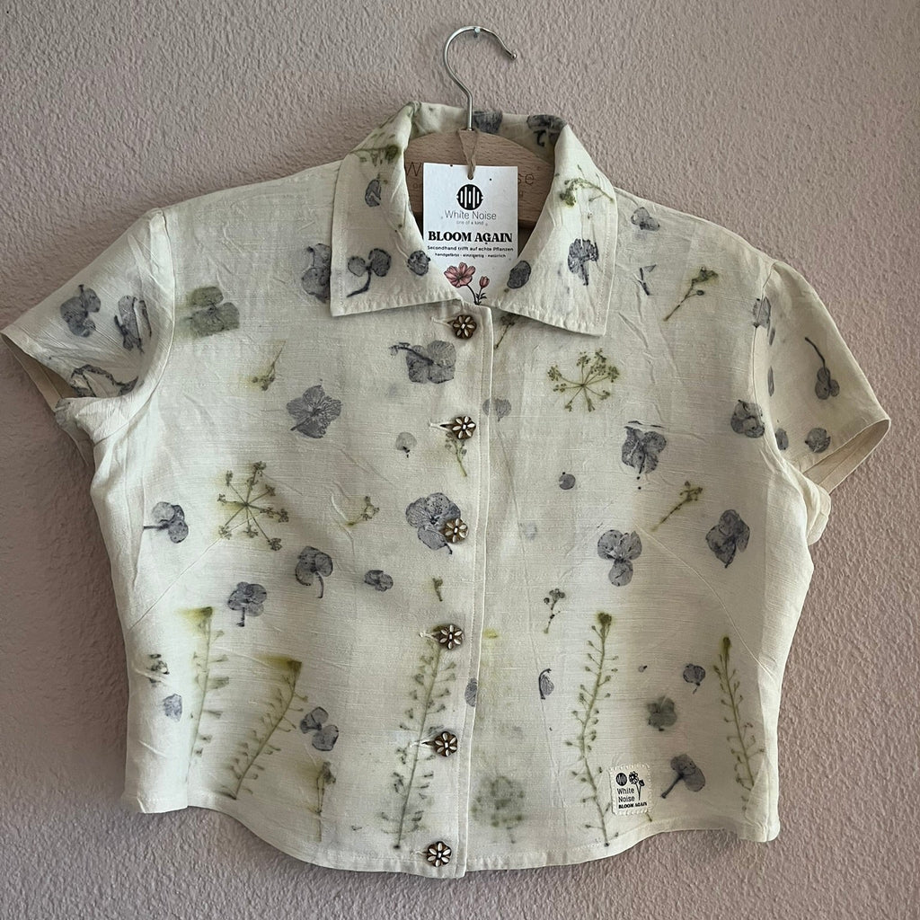 Bloom Again - Kurzbluse mit Hortensien