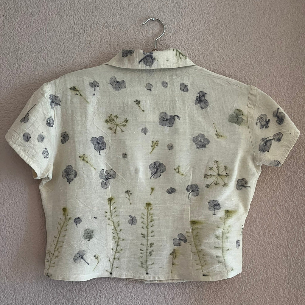 Bloom Again - Kurzbluse mit Hortensien