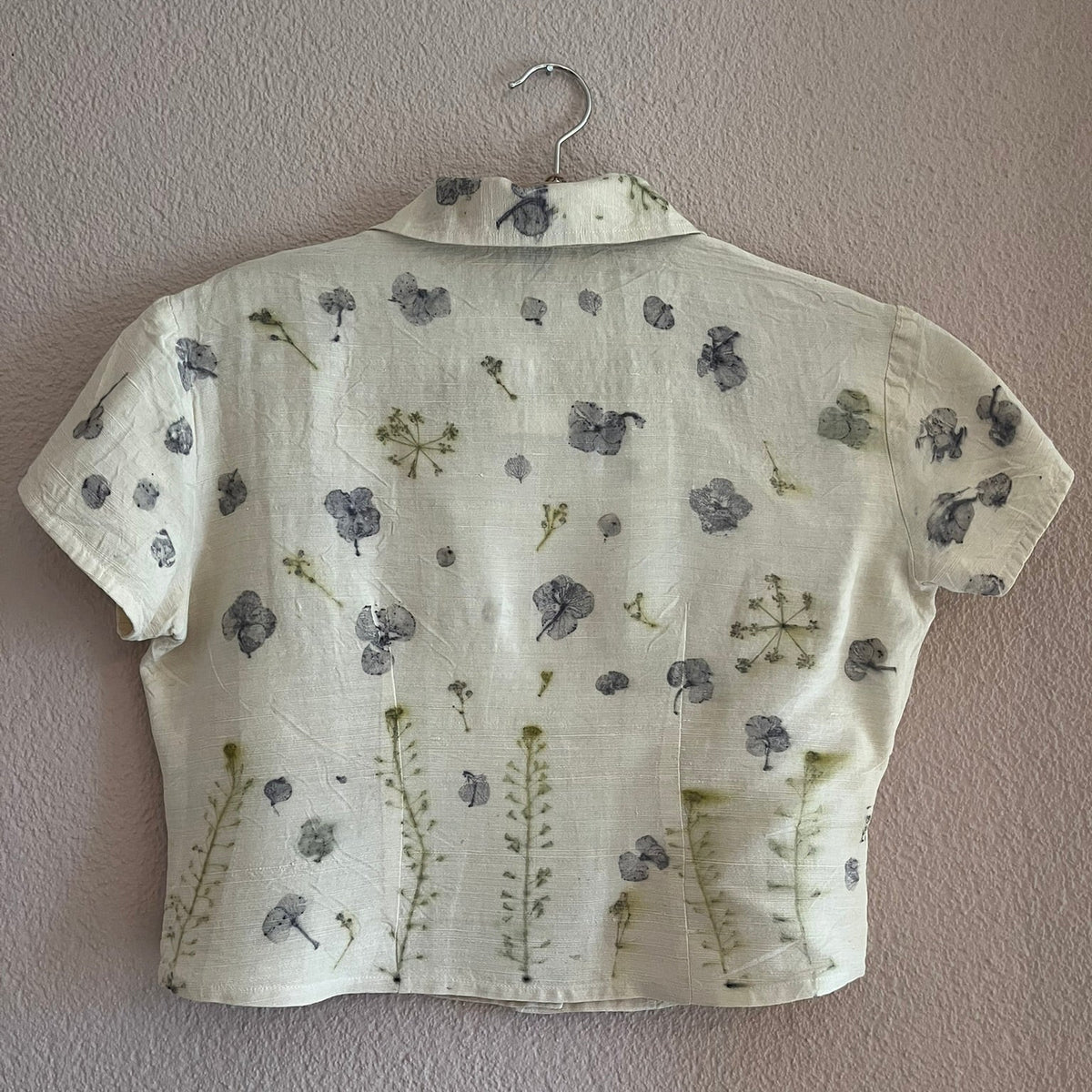 Bloom Again - Kurzbluse mit Hortensien