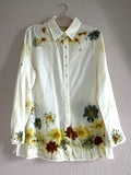 Bloom Again - lange Baumwollbluse mit Sommerblumen